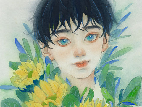 水彩人物