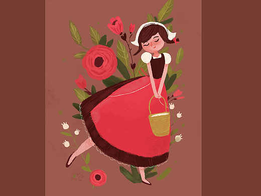 二月（个人主页-ZMjA1NTYyODQ=） - 商业插画 - 站酷设计师木木十一原创素材 - 站酷ZCOOL