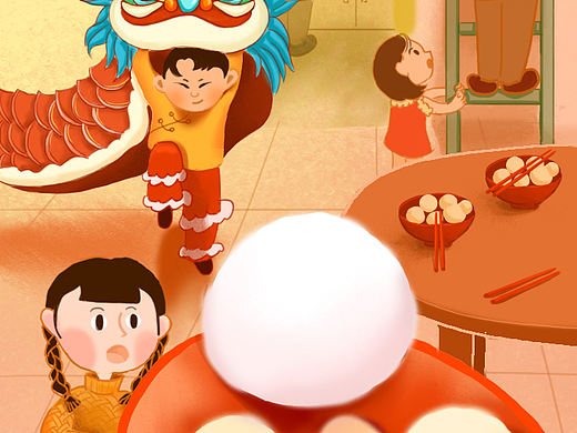 元宵节（个人主页-ZNDI1NjE5MzY=） - 创作习作 - 站酷设计师曲奇祺原创素材 - 站酷ZCOOL