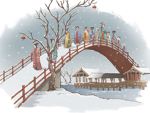 《镜花缘》之一百五十三——十二花赴考.