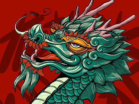 龙抬头的练手图