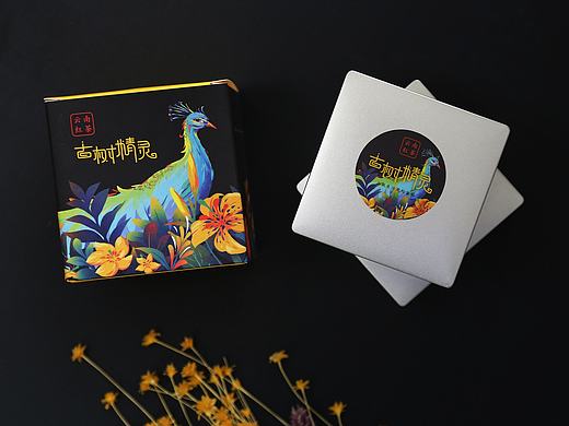 为三联生活周刊画的茶叶包装插画《古树精灵》