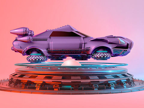 C4D做的汽车