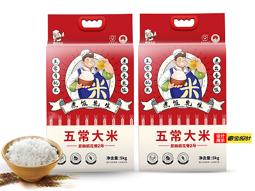 五常大米包装设计分析