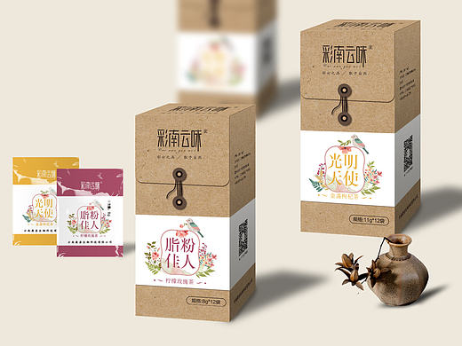 花草茶包装设计／铁罐／铁盒包装／特产包装／简约包装