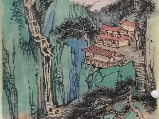 青绿山水四条屏