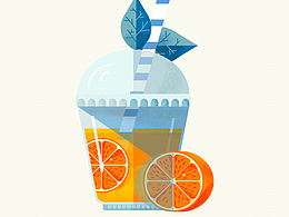 臨摹一杯冰飲～