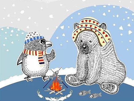 HJLM--卡通动物图案插画设计