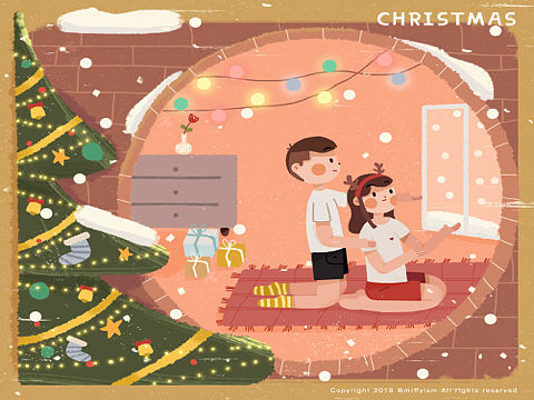 圣诞节会下雪吗?(个人主页-ZMzIzNzQzMDQ=) - 创作习作 - 站酷设计师miffylxm原创素材 - 站酷ZCOOL