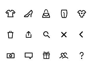 clothing icon design 服装图标衍生创作素材【2014.11.25更新】