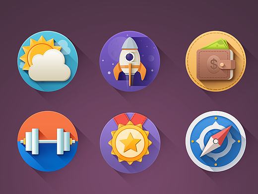 最近临摹的一些UI图标···