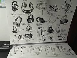 AKG耳机临摹练习