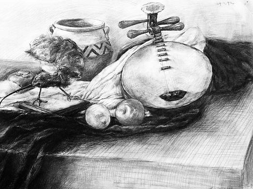 仅剩的大一刚入学素描画