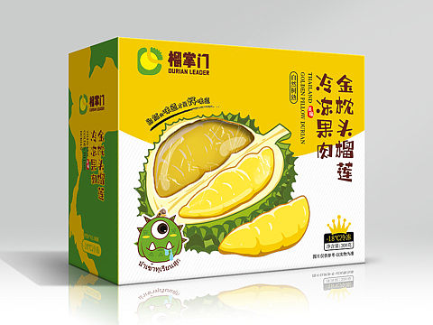 金枕榴莲果肉✖️产品包装设计