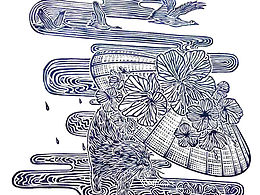 原創(chuàng)版畫-二十四節(jié)氣