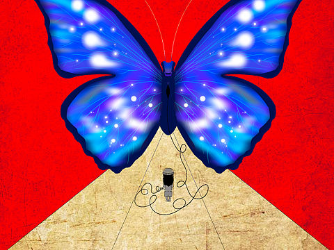 有些风筝就是放不起来