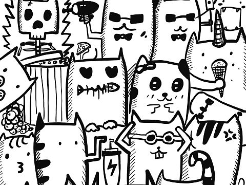 流浪猫生态狂想涂鸦