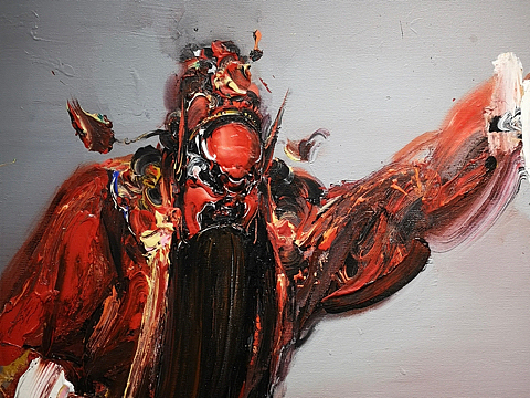 京剧钟馗画语者邓宇752邓宇意象油画.静物画语者邓宇422邓宇意象油画