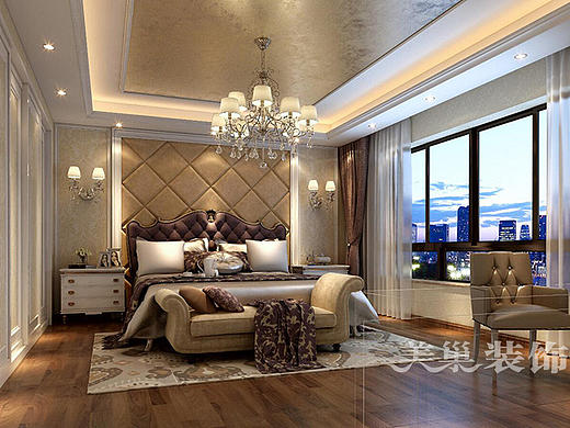 天骄华庭四室两厅120平欧式风格装修案例