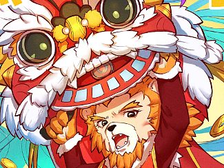 给公司画的新年贺图