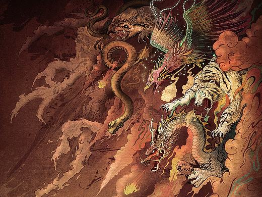 网络文学改编电视剧《太古神王》海报创作