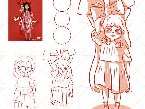 儿插｜速写四宫格（个人主页-ZNTA1ODIwNzY=） - 儿童插画 - 站酷设计师EDANNA原创素材 - 站酷ZCOOL