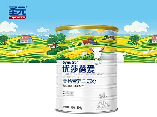 Sealingad新作 圣元国际·优莎蓓爱羊奶粉包装设计