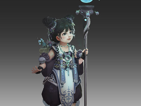 抓鬼队-采药道童（个人主页-ZNjEyMTI0MDg=） - 概念设定 - 站酷设计师啊楚君君原创素材 - 站酷ZCOOL