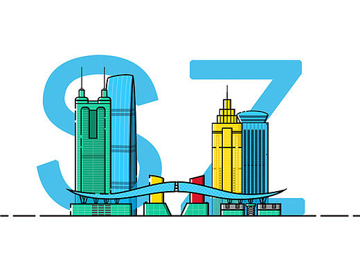 深圳地标（个人主页-ZMTY2MTgxMjA=） - 创作习作 - 站酷设计师寳林原创素材 - 站酷ZCOOL