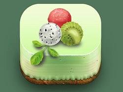 临摹站酷上忘了谁发的小蛋糕~看起来真好有食欲~~