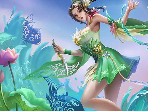 三国杀【一将成名—戏水莲花】——张嫙