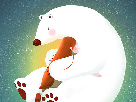 插画练习1-你的怀抱是世界上最温暖的地方