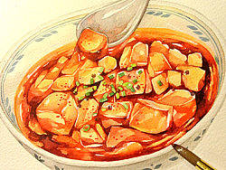 【手绘美食】第四菜&nbsp;麻婆豆腐