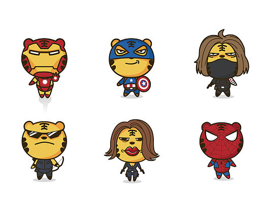 美队3系列之老虎证券（个人主页-ZMTYzNTU2NjQ=） - 概念设定 - 站酷设计师lelelan原创素材 - 站酷ZCOOL