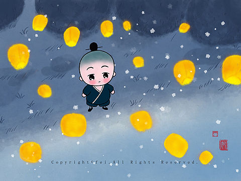 原创插画·了尘小道士