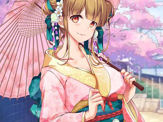 和服美少女