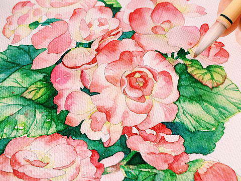 水彩之海棠（个人主页-ZMTY5ODk3MTY=） - 艺术插画 - 站酷设计师团子_Elynn原创素材 - 站酷ZCOOL