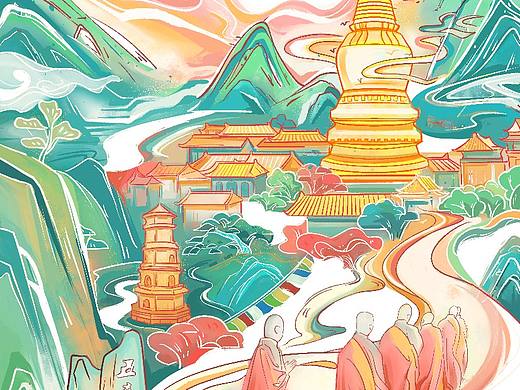 山西宣传插画