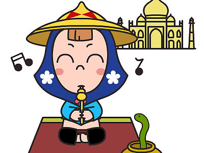 屌丝妹之惠安女走遍世界——翔通动漫原创表情