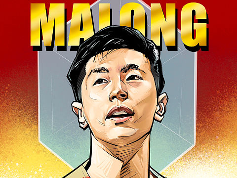 中國隊???? 六邊形戰(zhàn)士 馬龍（個人主頁-ZNTQzNDAyODg=） - 商業(yè)插畫 - 站酷設計師高橋介磊原創(chuàng)素材 - 站酷ZCOOL