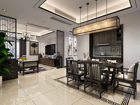 新中式案例（个人主页-ZMzA3MDk2MDA=） - 家装设计 - 站酷设计师孙世杰原创素材 - 站酷ZCOOL