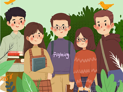 高考加油等考必過（個人主頁-ZMzYwMzQ4NzI=） - 商業(yè)插畫 - 站酷設計師Cara丫丫原創(chuàng)素材 - 站酷ZCOOL