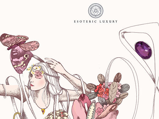 Esoteric Luxury 珠宝插画