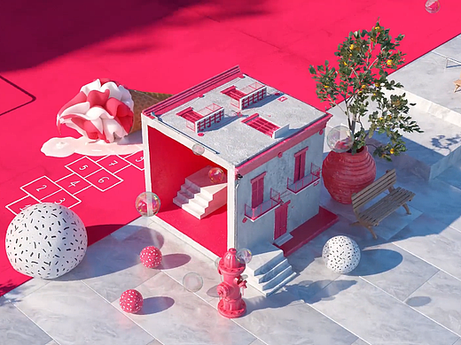 【C4D临摹作品】 SKAI TV ΙDENTS 片段临摹