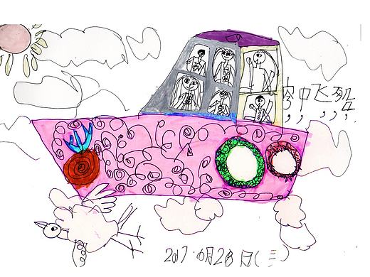 空中飞船（个人主页-ZMjI2NTUxNDg=） - 儿童插画 - 站酷设计师芭比姗原创素材 - 站酷ZCOOL