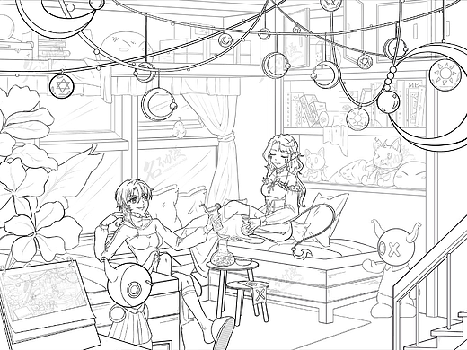 悠闲的夏日茶会