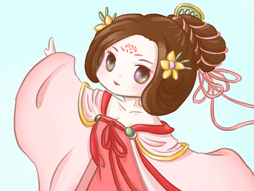 tifa生贺 唐装q版