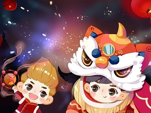 春节系列插画