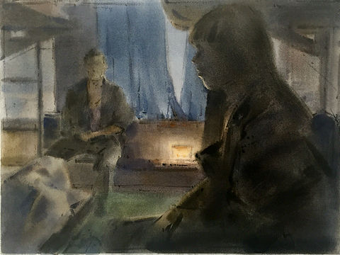 歸途-2（個(gè)人主頁(yè)-ZMTY1OTY2MDA=） - 繪畫 - 站酷設(shè)計(jì)師白鶴鶴水彩原創(chuàng)素材 - 站酷ZCOOL