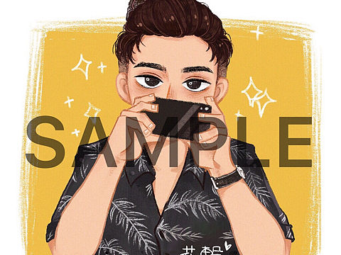 手繪頭像（個人主頁-ZMzkxMzU2MDg=） - 藝術(shù)插畫 - 站酷設(shè)計師東嶼原創(chuàng)素材 - 站酷ZCOOL